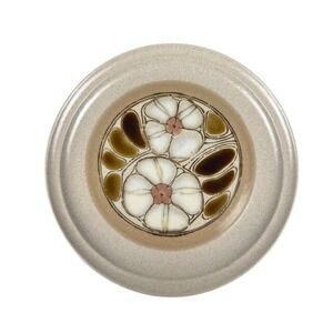 Vtg International China Tiffany Flowers Cloisonne Dinner Plate Japan 12 in MCM